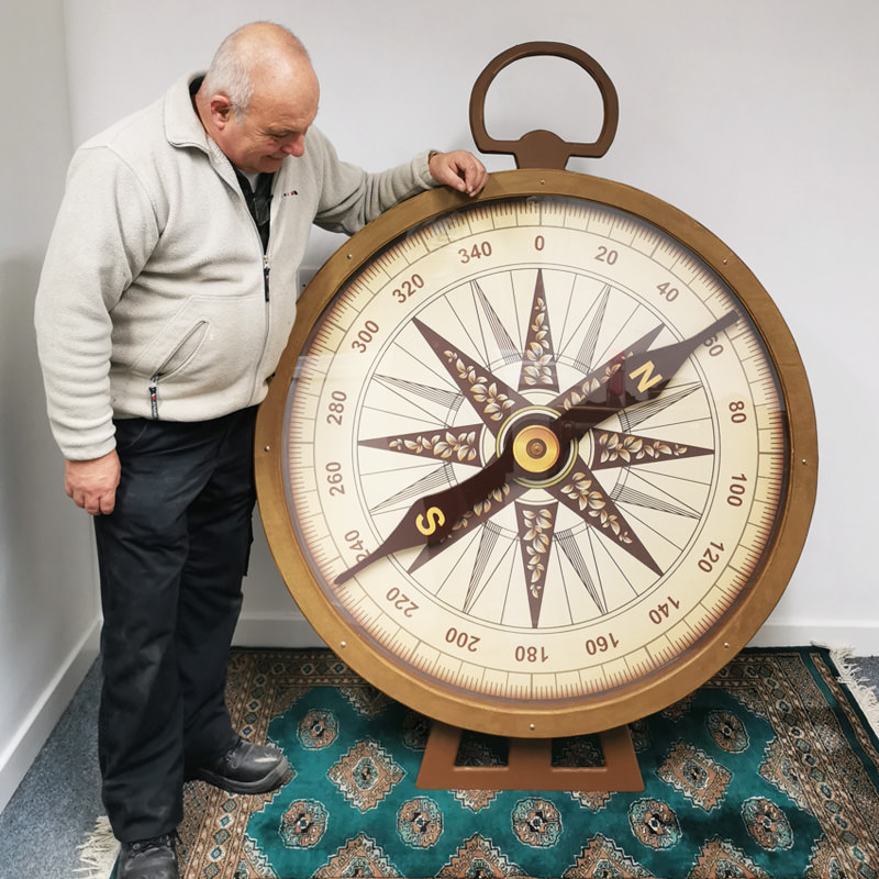 Giant 2D Vintage Compass 1